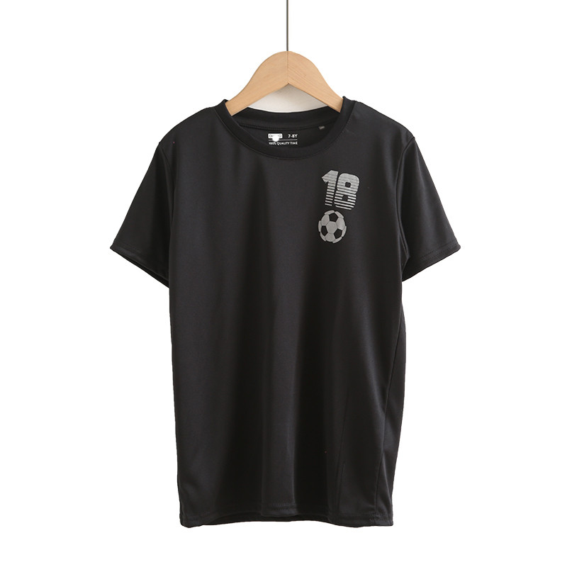 Comércio exterior meninos roupas de secagem rápida camisetas de manga curta crianças médias crianças verão fino meia man