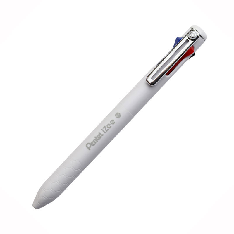 Caneta esferográfica 4 cores 0.7mm Izee Branco Pentel em Oferta na Shopee