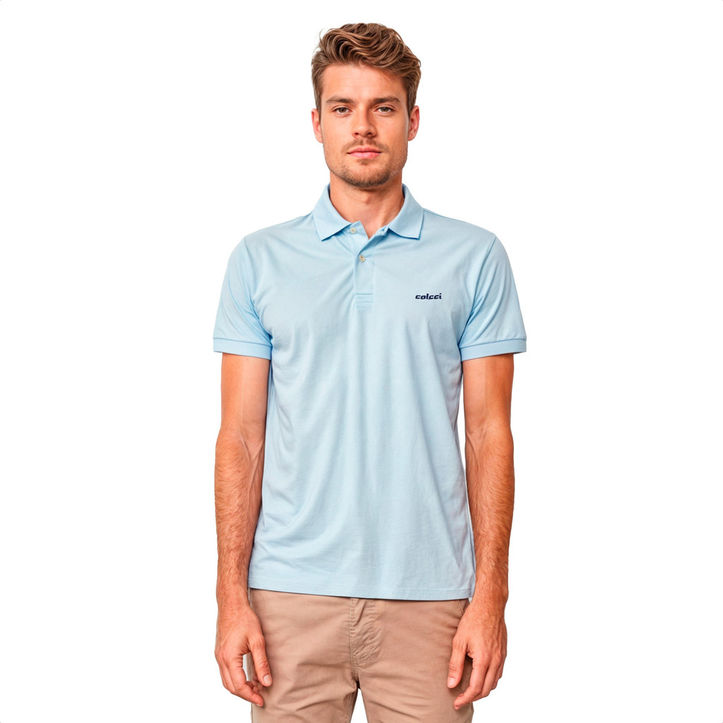 Camiseta Polo Colcci Azul Cashmere - Masculino