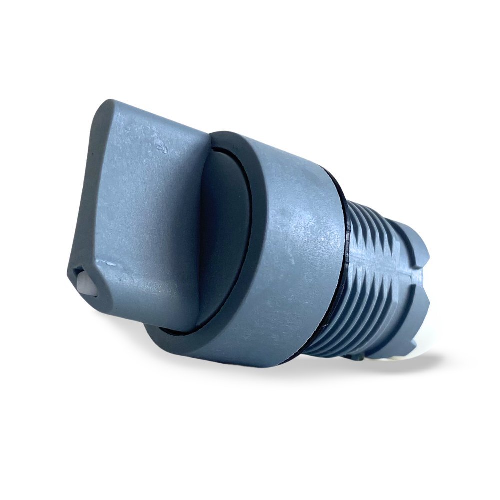 Chave Seletora 22mm 3 Posições Com Retorno 45° Somente Frontal Cinza Weg
