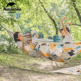 Naturehike Naturehike rede ao ar livre rede dupla corda parque acampamento balanço crianças pai-filho impressão Net