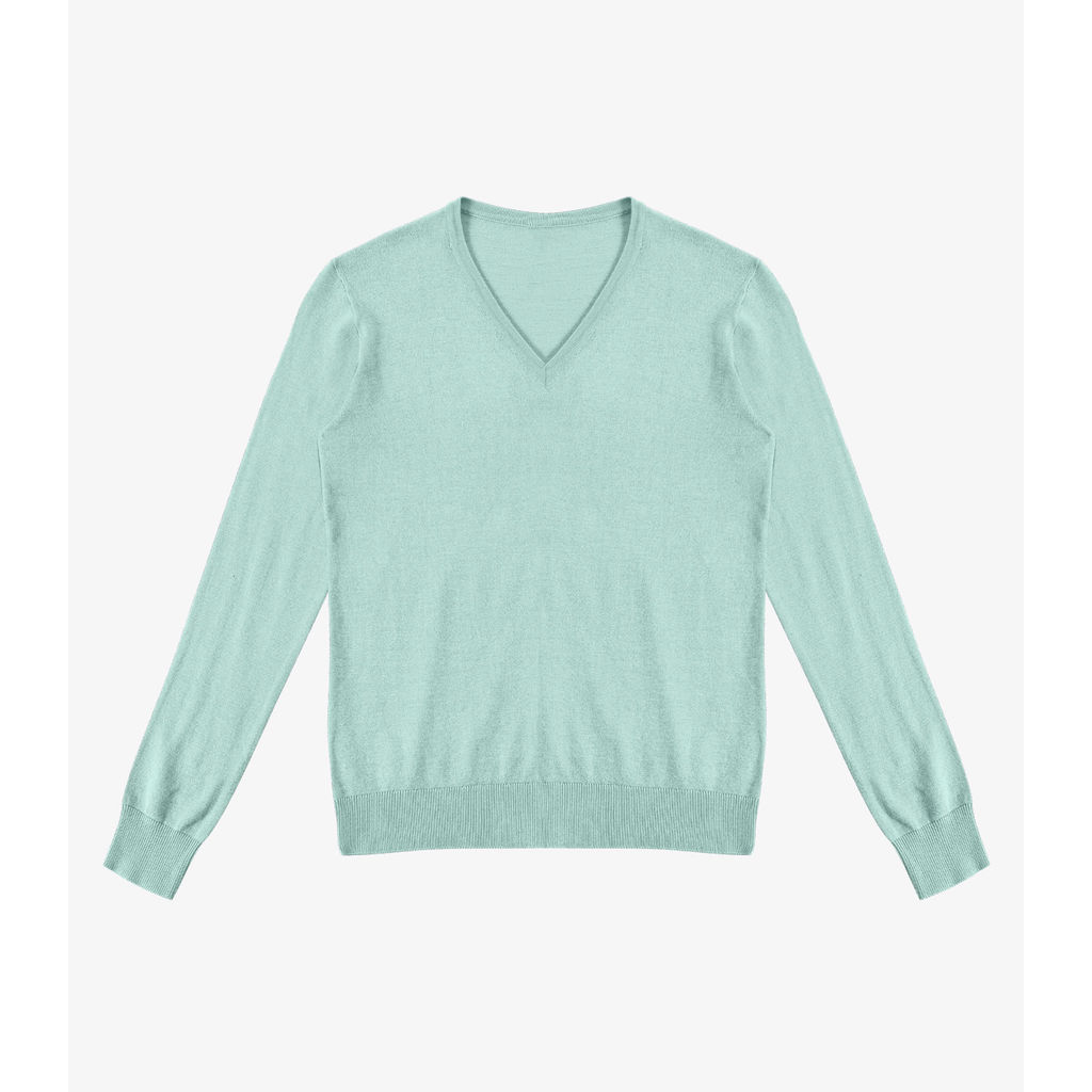 Sueter Feminino Gola V Em Tricot Rovitex Verde em Oferta na Shopee