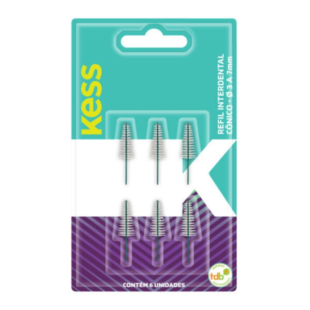 Refil interdental Kess cônico 6 1993 em Oferta na Shopee