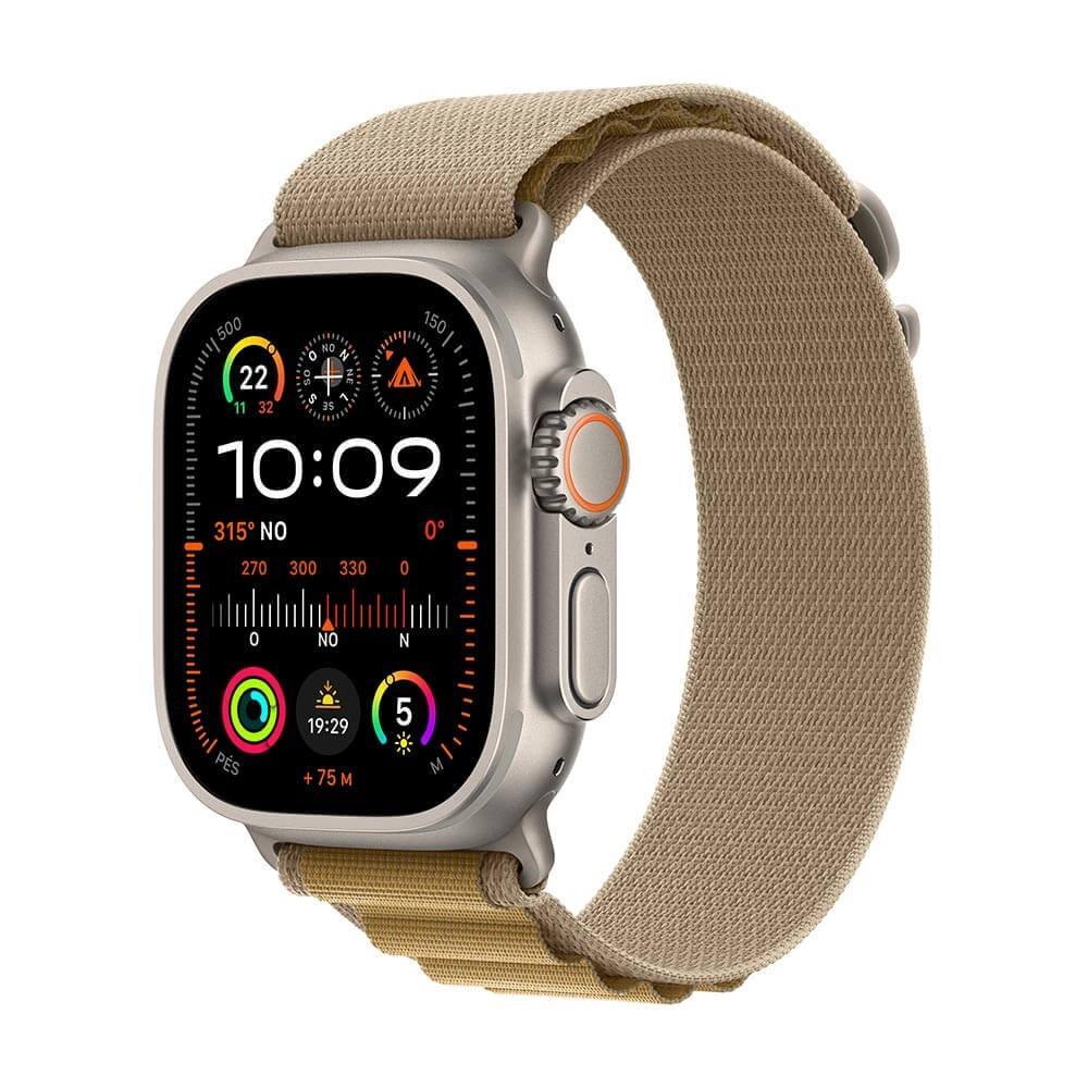 Apple Watch Ultra 2 GPS + Cellular • Caixa natural de titânio de 49 mm • Pulseir