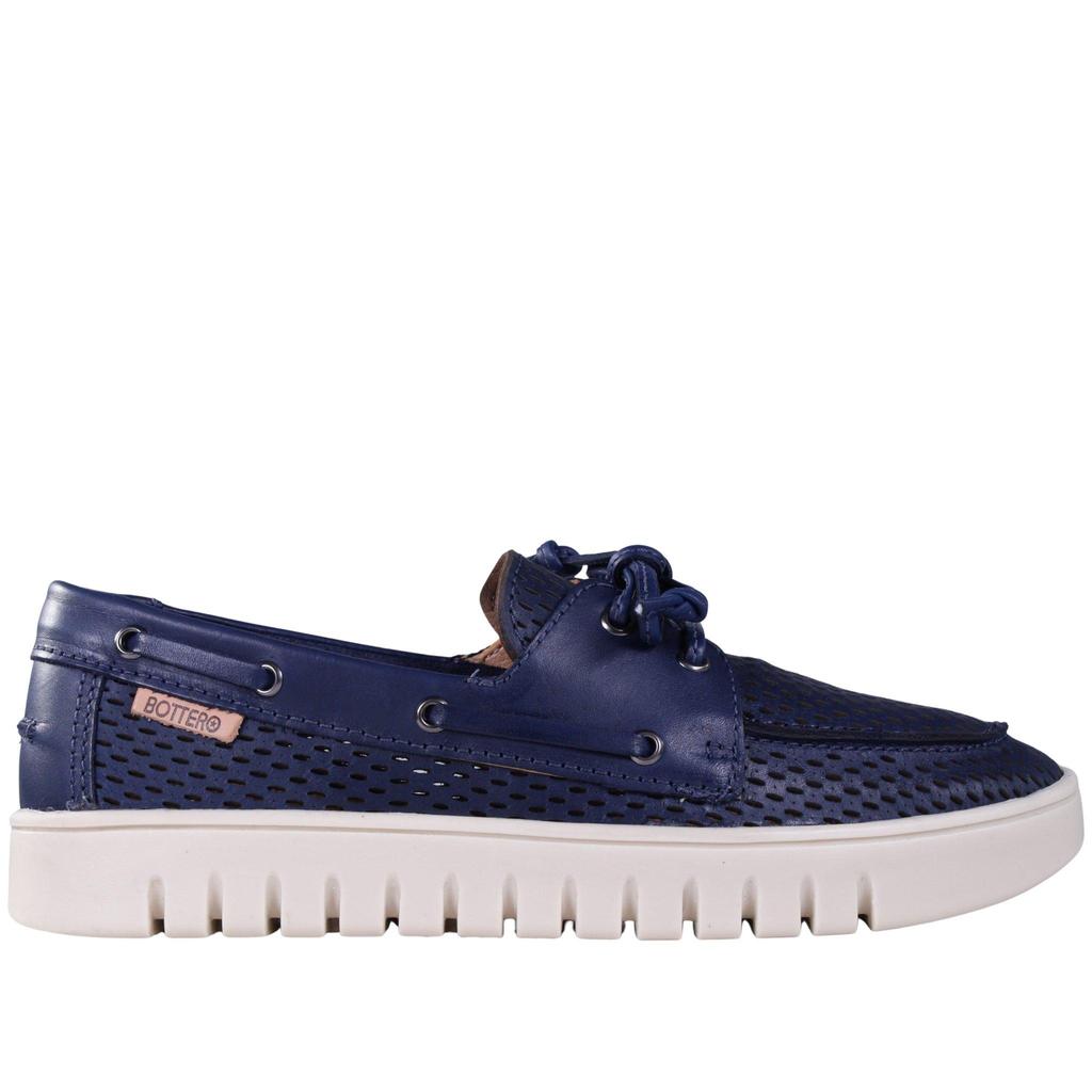 Tênis Feminino Bottero em Couro com Recortes 372606 Azul