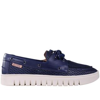 Tênis Feminino Bottero em Couro com Recortes 372606 Azul