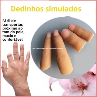 Modelo de dedo protético artificial, capa protetora falsa para polegar, manga de silicone para dedo, especialmente proje