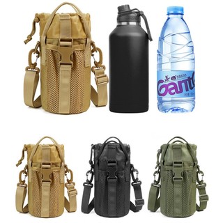Bolsa Porta Garrafa Tática Multifuncional Nylon 1000D Grande Capacidade Ajustável para Ou…