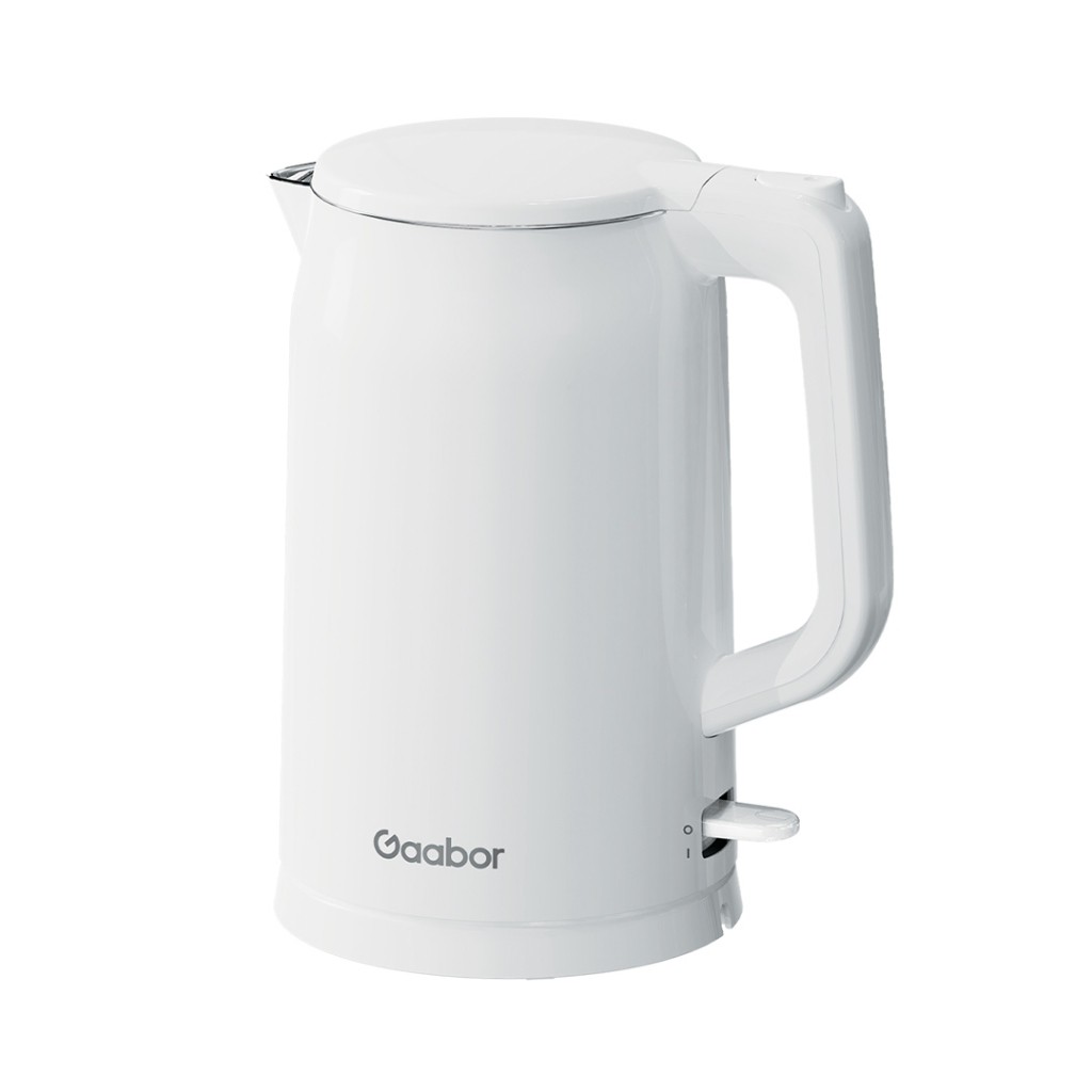 Gaabor Chaleira Elétrica 1,7L com Parede Dupla em Aço Inoxidável Resistente ao Calor - EK20M-WH01A