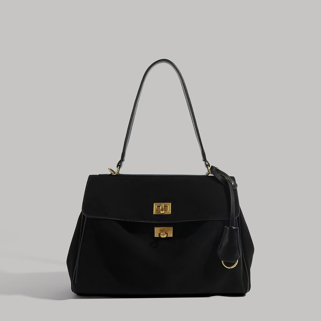 Detalhes do 2025 outono inverno camurça sacola feminina grande capacidade Commuter axilas saco High-End All-Match um-