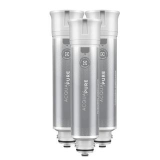 Kit 3 Filtros/Refis Originais de Água Acqua Pure para Purificador Electrolux PE12A/PE12B/…