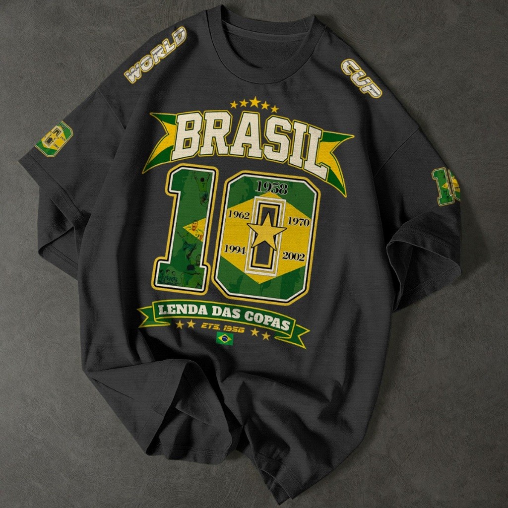 Camiseta Brasil 10 Lenda das Copas Camisa Futebol Torcedor Copa do Mundo 2026 Seleção Brasileira