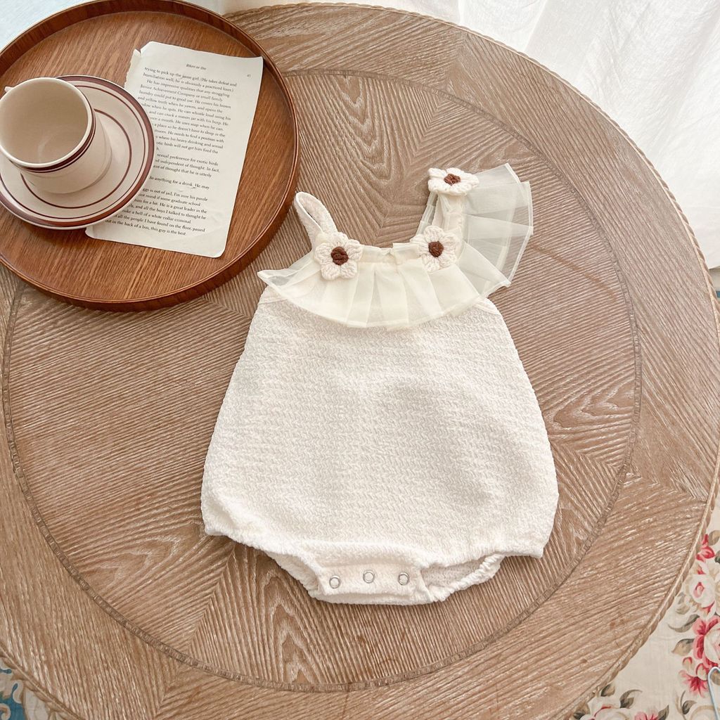 Bebê roupas de bebê Super bonito princesa bebê menina roupas de verão de uma peça estilingue saco peido roupas barriga v