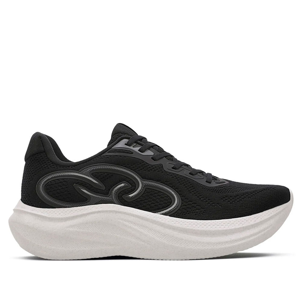 Tênis Unissex Olympikus Rush 419 Eleva+ Preto/Branco