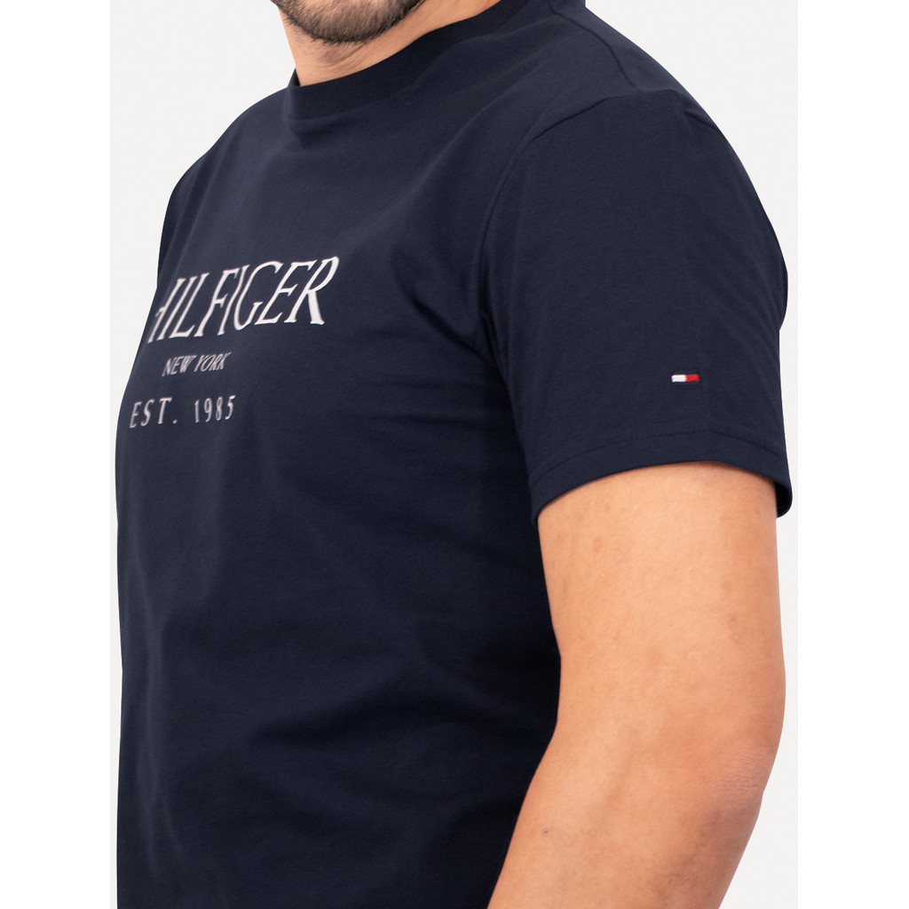 Camiseta Tommy Hilfiger Original Masculina Big Logo Est.1985 Azul Marinho · foto 2