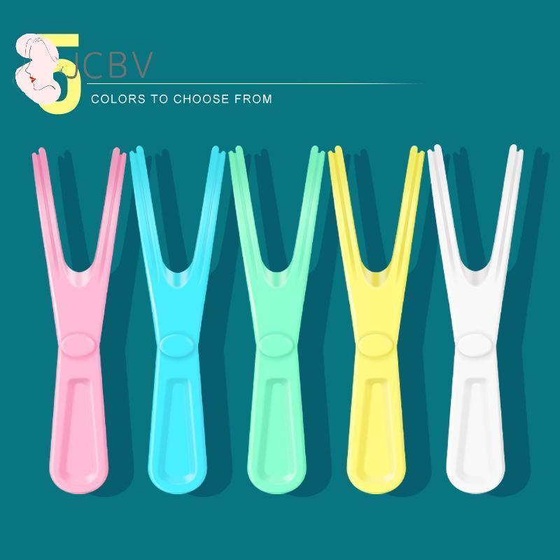[JCBV] 1/2 Unidades Suporte Pi Reutilizável Em Forma De Y Fio Dental De Plástico Ra Ferramenta De Cuidados Para Limpeza 