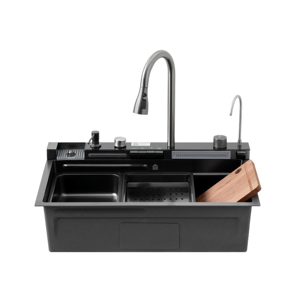 Cuba Gourmet para Cozinha com Acessórios Workstation e Torneira Maué Pingoo - Pr