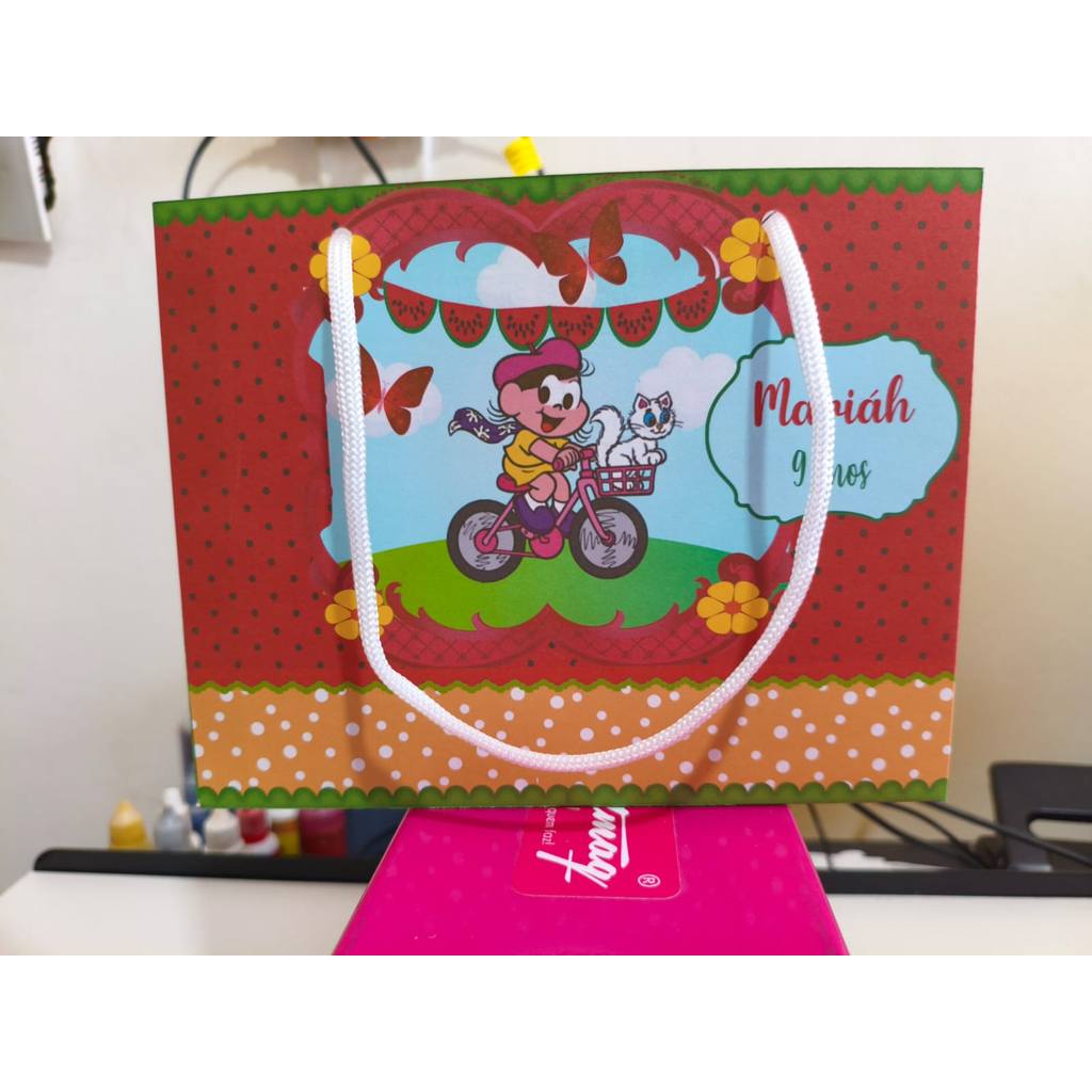 Kit Sacolinhas Surpresa MAGALI - Personalizada - Pegue e Monte - Lembrancinha Festa