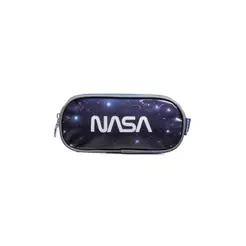 Estojo Escolar Maculino Foguete Nasa Azul Escuro