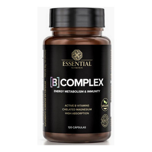 B Complex Essential Nutrition 120 Capsulas Sabor Sem Sabor