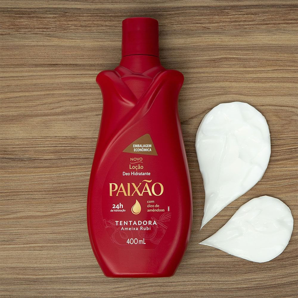 Detalhes do Creme Hidratante Corporal Paixão Tentadora 400ml