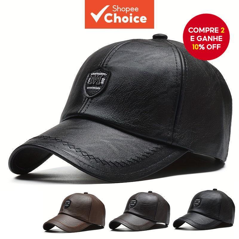 Unisex M Label Ajustável Couro Hip Hop Chapéu de Baseball Primavera Outono Acessórios de Viagem Ao Ar Livre em Oferta na Shopee