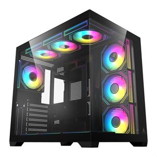 Gabinete Gamer Acegeek Omniview, Mid-Tower, Lateral de Vidro, Preto, AG-OMNIVIEW-BK em Oferta na Shopee