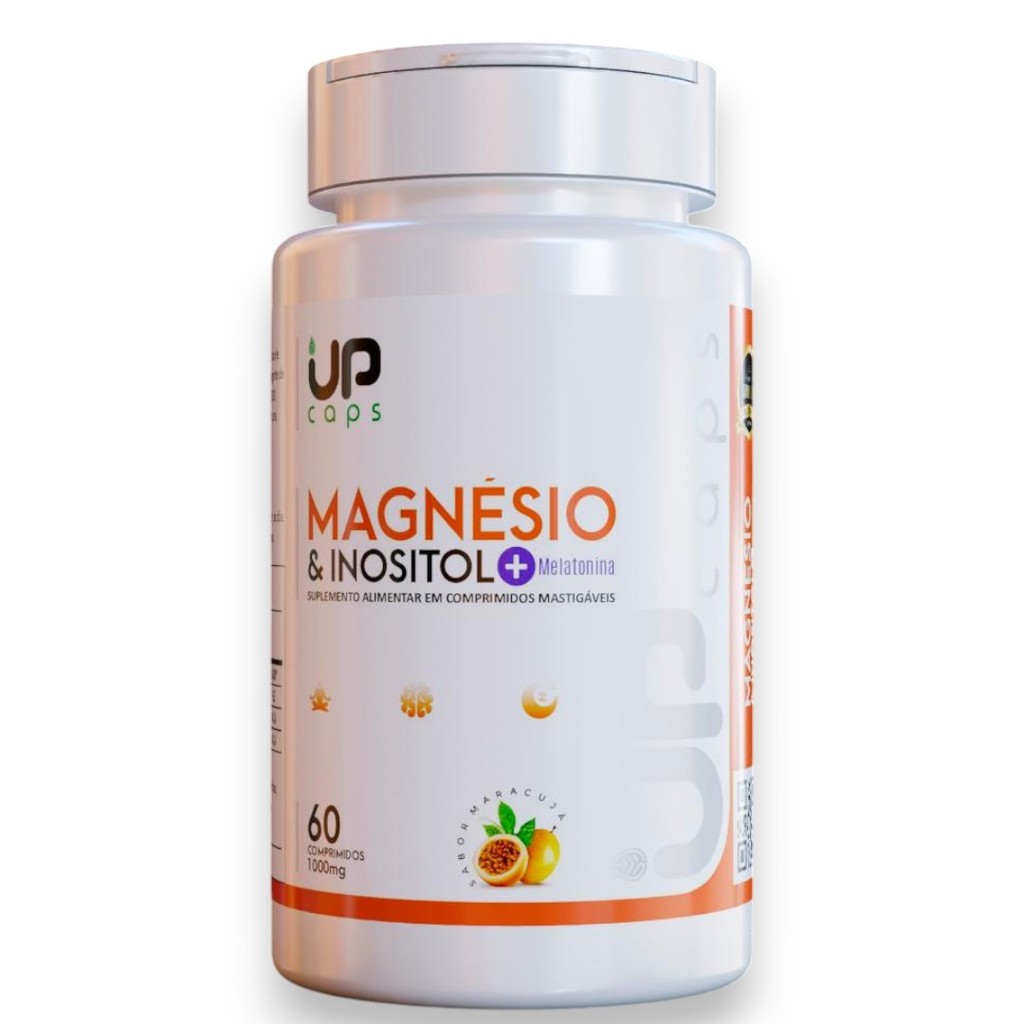 Melatonina 0,21 mg Mastigável + Inositol Sabor Maracujá 60 Comprimidos 1000mg – Suplemento Alimentar em Oferta na Shopee