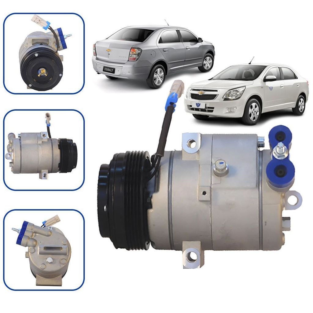 COMPRESSOR GM COBALT POLIA 5PK 3 PASSANTE 1.4  2013>2014 12V OEM:94777204