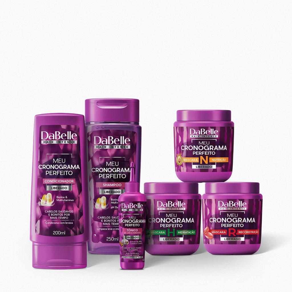 Kit Meu Cronograma Perfeito Dabelle Hair - 6 Produtos em Oferta na Shopee