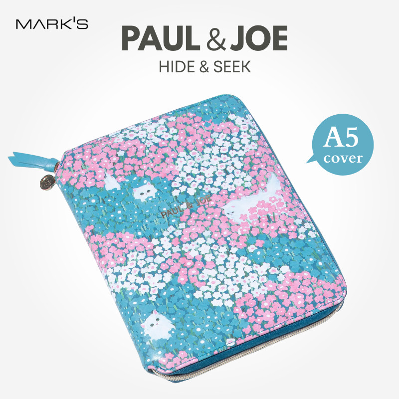 MARK’S EDIT Notebook Cover Semi A5 Size - PAUL ＆ JOE "Hide and Seek" DA-DC75-A