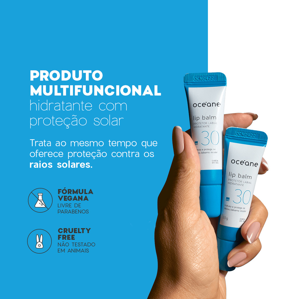 Detalhes do Protetor Labial Hidratante - Lip Balm Fps30 10g
