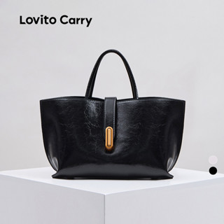(Lovito Carry) Bolsa Saco Casual Lisa com Textura Simples LFAR6113 em Oferta na Shopee