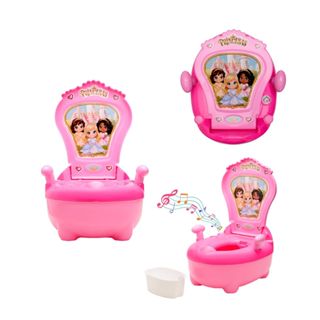 Troninho Penico Infantil Musical Princesas Rosa Maxi Baby em Oferta na Shopee