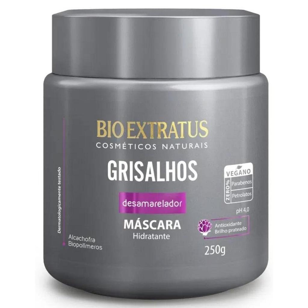 Máscara Desamareladora Bio Extratus Grisalhos Prateados 250g