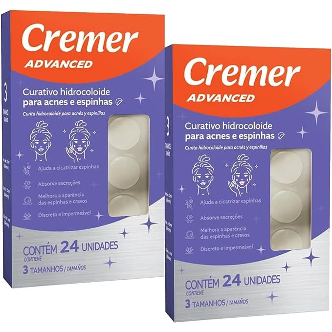 Adesivo Hidrocoloide Acnes E Espinhas Cremer Curativo 2 UN em Oferta na Shopee