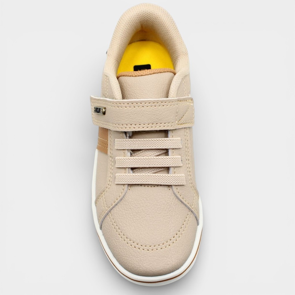 Tênis Infantil Klin Casual Flyer Mini Menino - Bege · foto 2