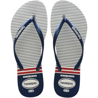 Chinelo Havaianas Slim Nautical Feminino - Marinho e Vermelho em Oferta na Shopee