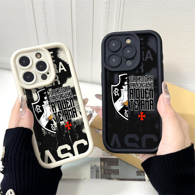 Capinha de celular Clube de Futebol Vasco da Gama para iPhone 17 16 13 12 11 pro max 15 plus 14 Pro 17 Air Capa silicone