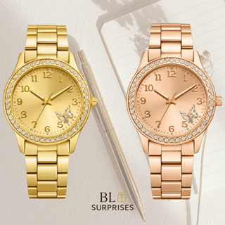 2 Relógios Femininos, Prata, Rose e Dourado Banhado a Ouro 18K Quartzo em Aço Inoxidável. em Oferta na Shopee