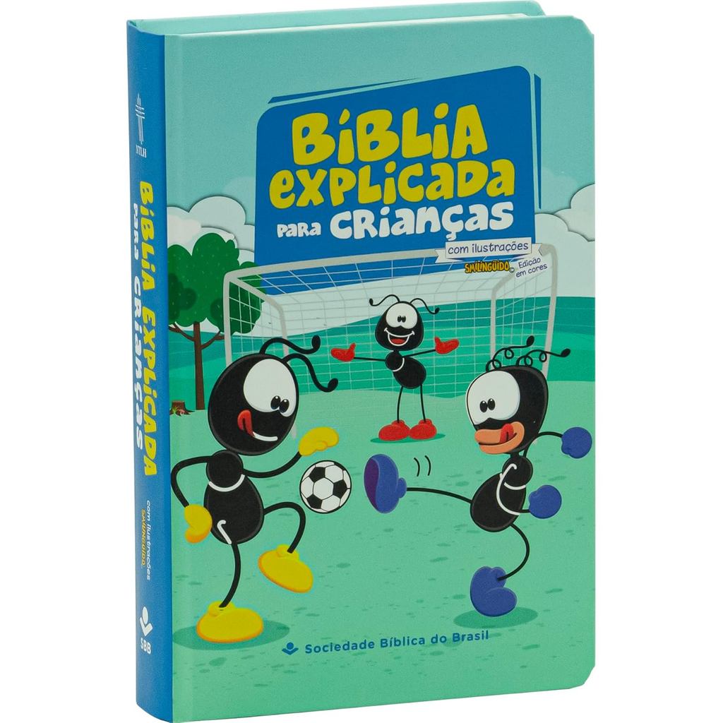 Bíblia Explicada Para Crianças Smilinguido | NTLH | Capa Dura | Futebol