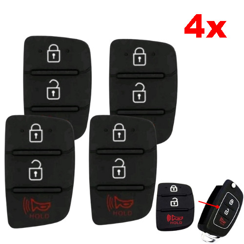 4 CAPAS CHAVE HYUNDAI HB20/HB20S CONTROLE TELECOMANDO