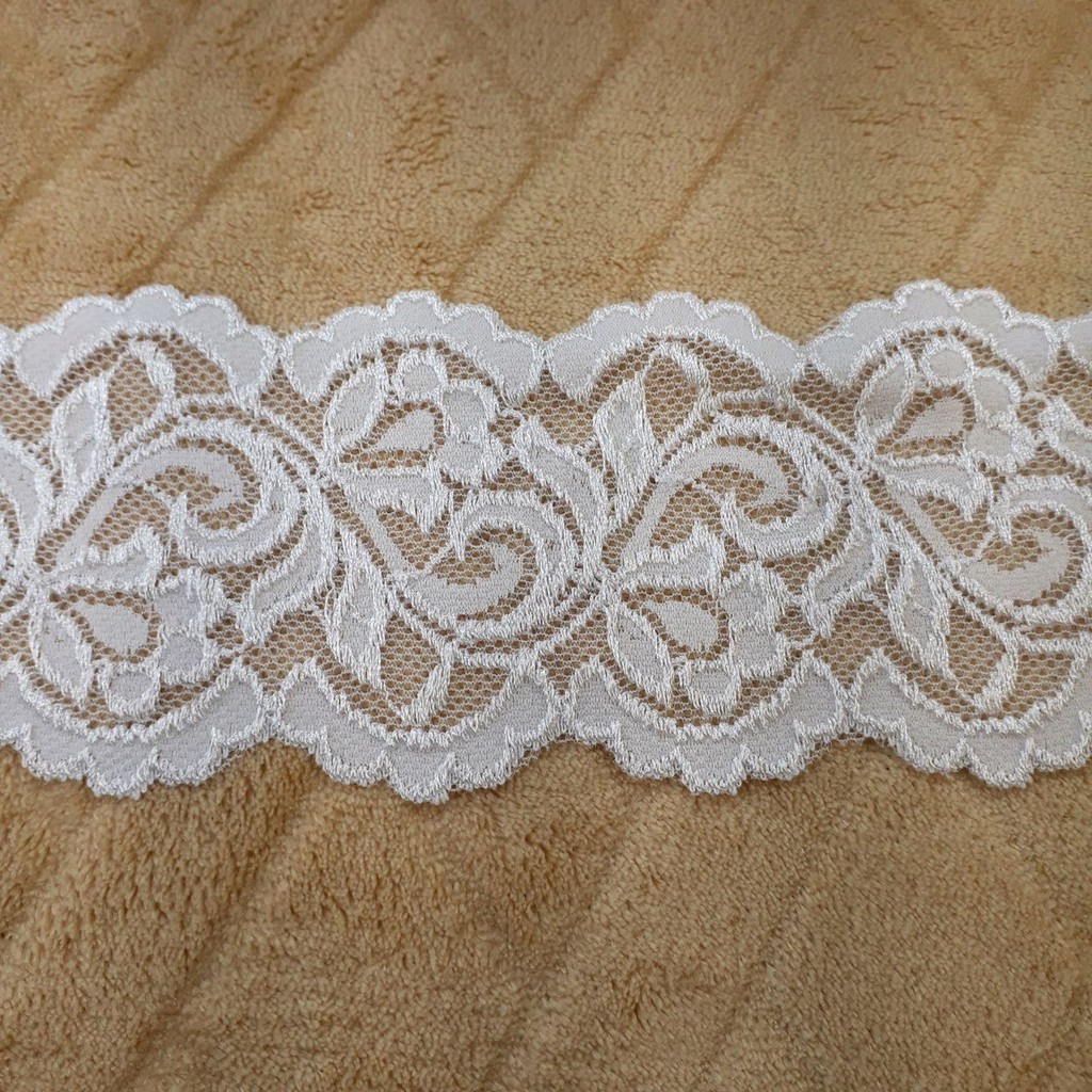 10 metros Renda com Elastano 8,5cm larg    Branca  2926 010 138S19