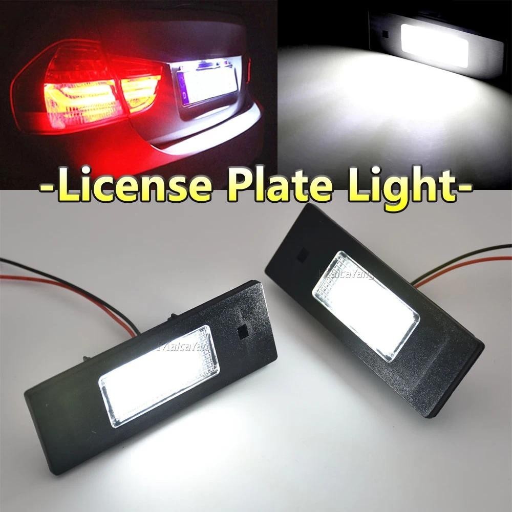 2 Pçs Carro Led Número Luz Da Placa De Licença Para BMW 1 6 Z Série E81 E87 F20 F21 E63 E64 M6 F06 F12 F13 E85 E86 Z4 i3