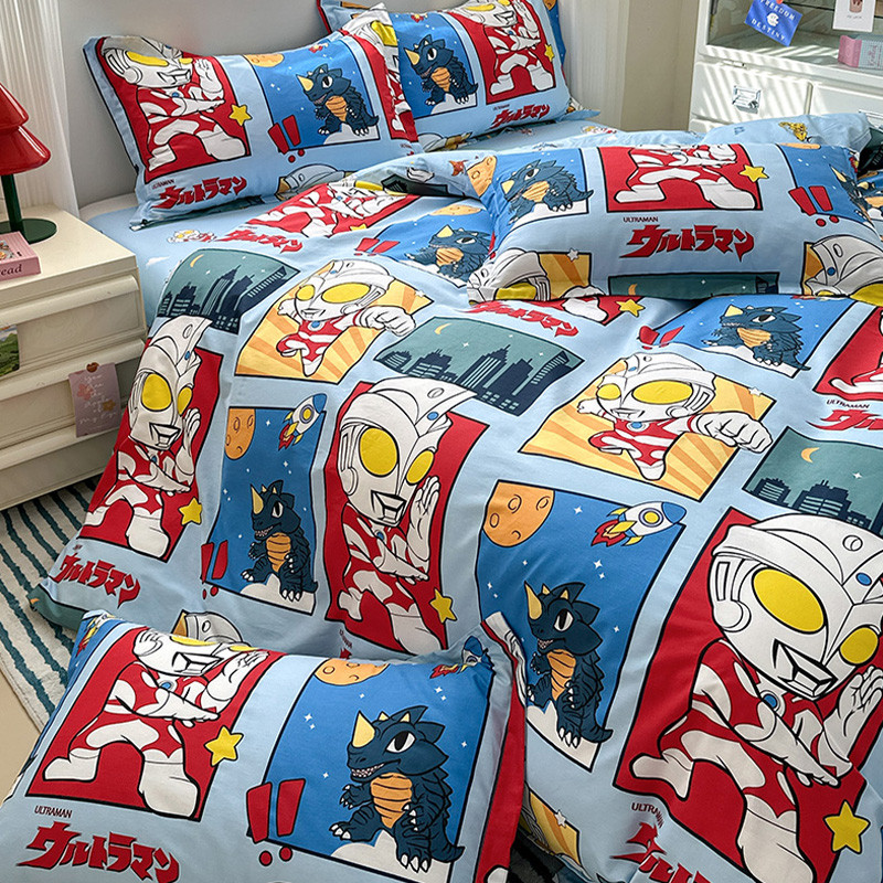 Ultraman capa de edredão de algodão puro peça única comprar capa de edredão 160x210 dormitório duplo único crianças 200x