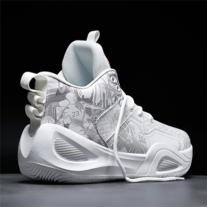 COD Novo estilo novo estilo tênis de basquete masculino com amortecimento, tênis feminino de cano alto para esportes ao