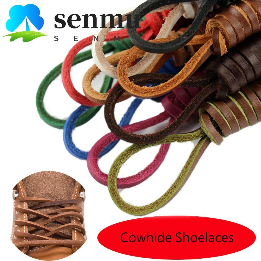 SENMU Cadarços De Couro Cordas Acessórios De Sapato Unissex Bota