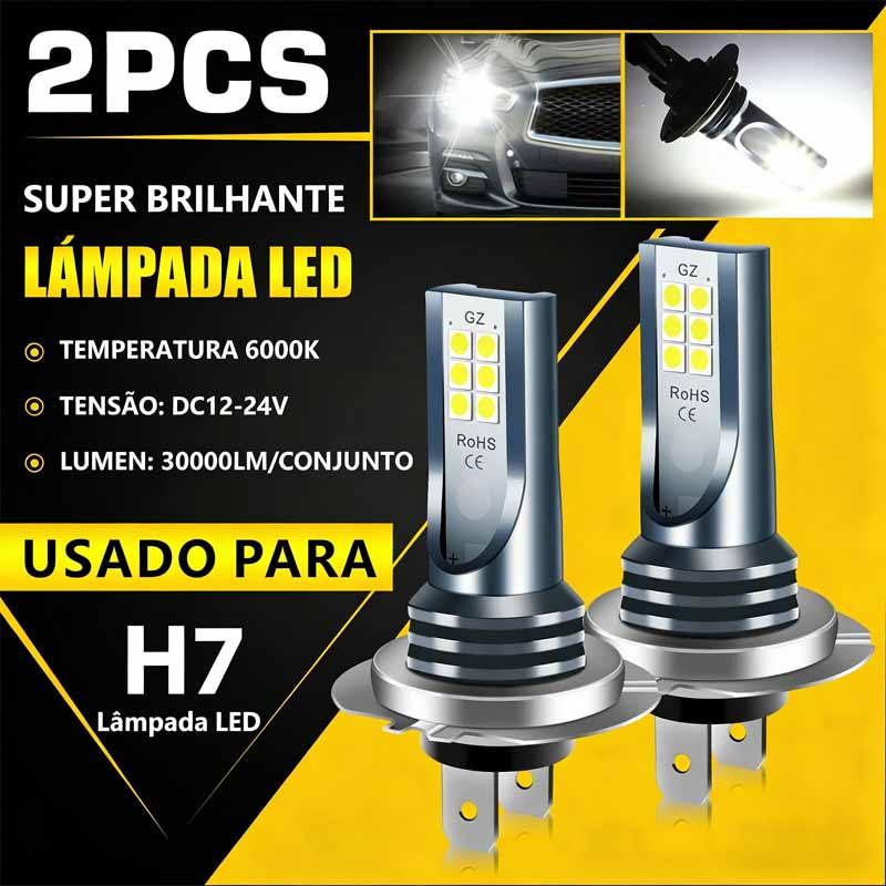 Novos 2pcs Luzes De Nevoeiro Para Carro Led H7 H4 H11 9005 9006 Lâmpadas 6000K Branco