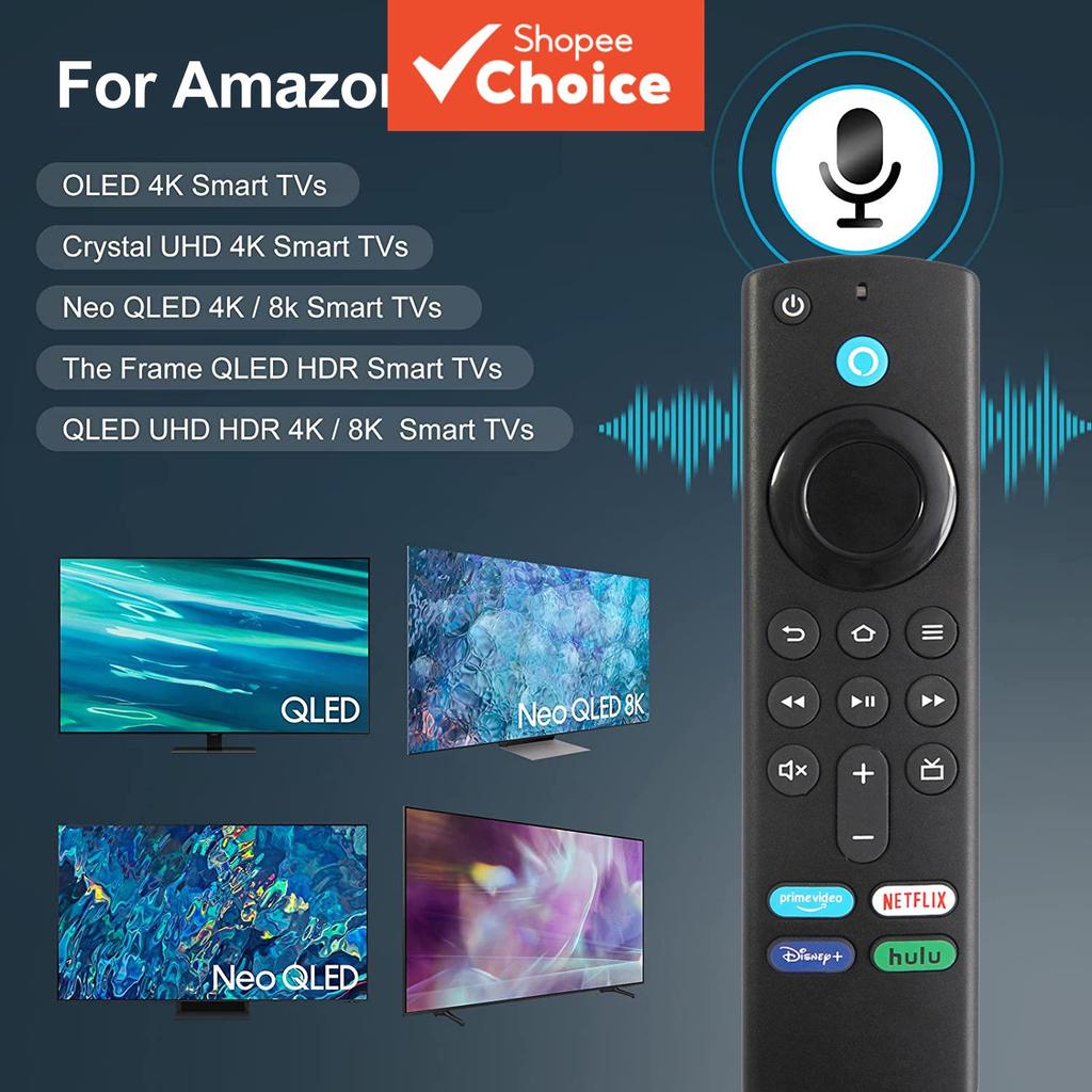 Controle Remoto de Voz Universal L5B83G 3a Geração para TVs Amz Smart TVs Stick 4K Pacote/Cubo