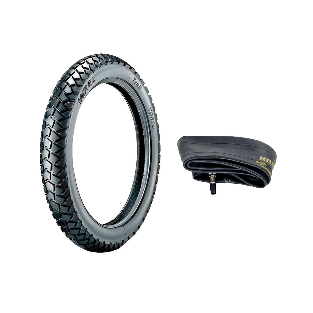 Pneu Vipal 90/90-19 TR300 Dianteiro +1 Câmara Bros XTZ Crosser XRE190 NK150 SHI175 Explorer CB400